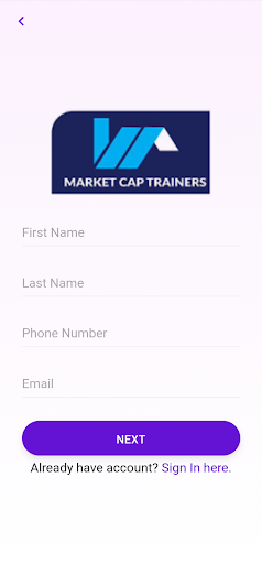 Market Cap Trainers Screen 3
