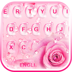 Download Rose Water Drops Keyboard Them (2).apk for Android 