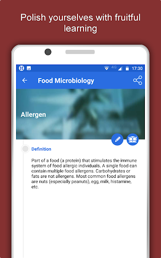 Screenshot of Food Science & Nutrition App