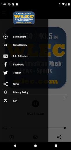 The WLEC App! Screen 3