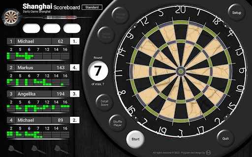 Android application Darts Shanghai screenshort
