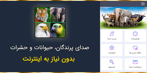 صدای پرندگان و حیوانات Screen 3