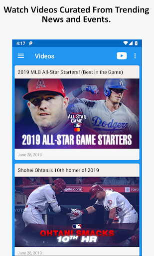 Baseball News Screen 3