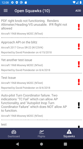 FlightFiles Mobile Screen 2