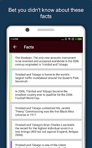 Screenshot of Trinidad and Tobago Travel & E