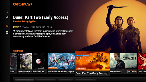 Android application CATCHPLAY+ (Sony TV) screenshort