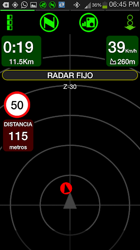 Android application NOTON+ Avisador de radares screenshort