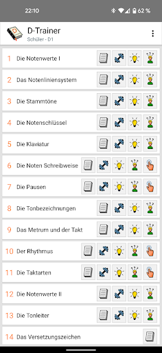 Android application D-Trainer screenshort