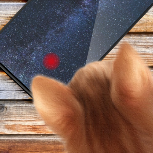 Laser on the screen - a game for the cat