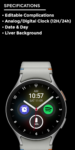 Night ver 50 - watch face screenshot 3