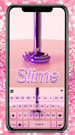 Android application ASMR Slime Live Keyboard Backg screenshort