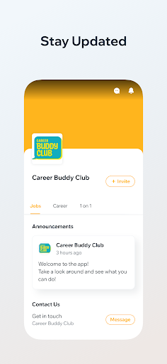 Android application Career Buddy Club screenshort