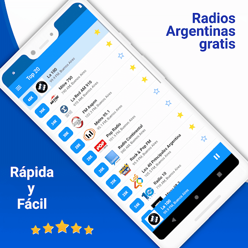 Android application Radio Argentina FM - Online screenshort