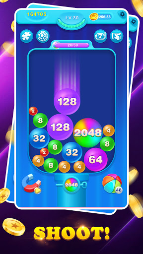 Happy 2048-Merge Ball Game