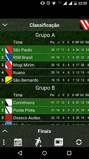 Android application Paulistão FAN screenshort