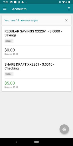 Goldmark FCU Mobile Banking Screen 3