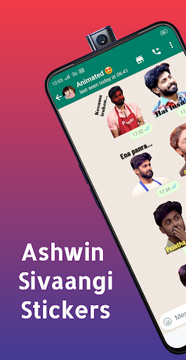 Android application Ashwin Sivaangi Love Stickers screenshort