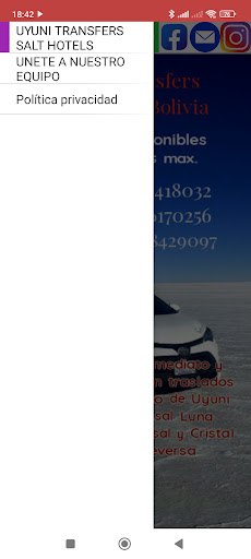 Android application Uyuni Transfers Salt Hotels screenshort