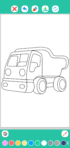Car Coloring Book Screen 2
