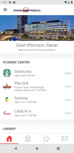 Screenshot of Dining Sidekick