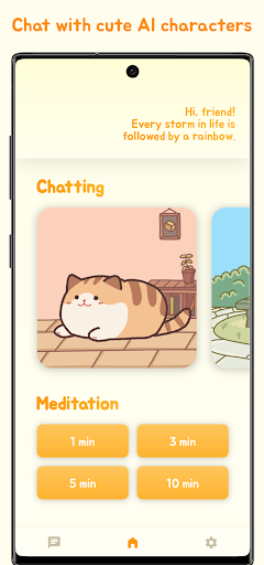Android application Healingfriends - AI Chatting screenshort