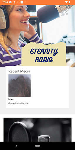 Android application Eternity Radio screenshort