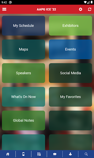 AAPG ICE Events Screen 2