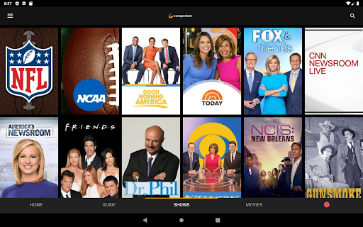 Screenshot of Comporium Stream TV