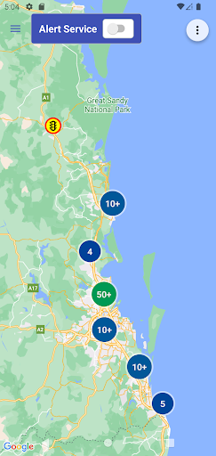 Android application Speed Camera (Brisbane) screenshort