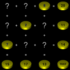 Logic square numbers puzzle