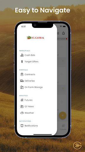 Android application DG Global screenshort