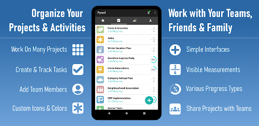 Android application Pyncil screenshort