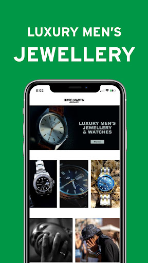 Android application Hugo Martin Luxury Watches screenshort
