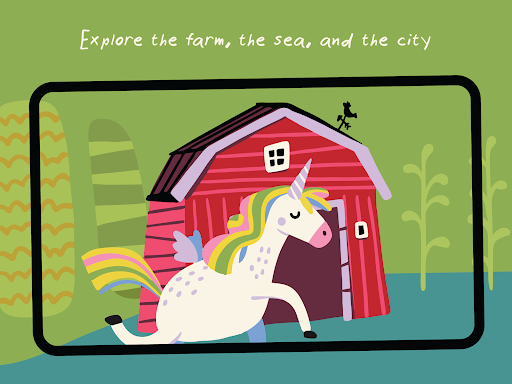 Screenshot of Peekaboo barn - Baby book game