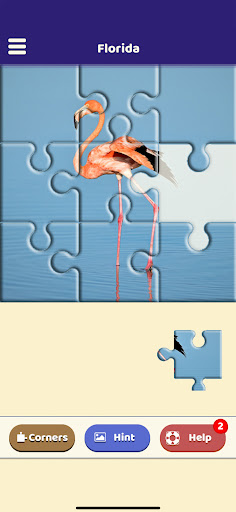 Android application Florida Jigsaw Puzzle screenshort