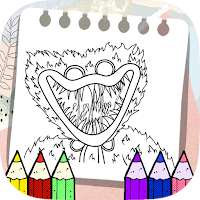 Huggy coloring wuggy horror
