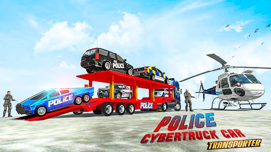US Police CyberTruck Car Transporter: Cruise Ship 1.2.0 screenshots 4