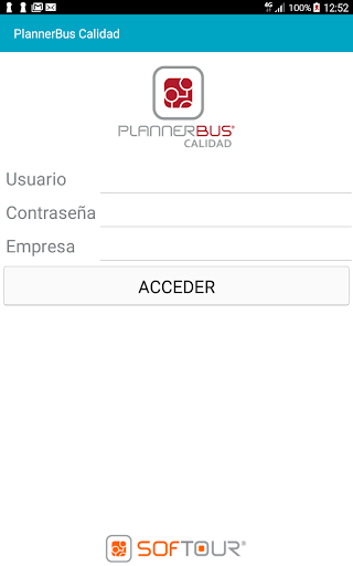Android application Calidad PlannerBus screenshort