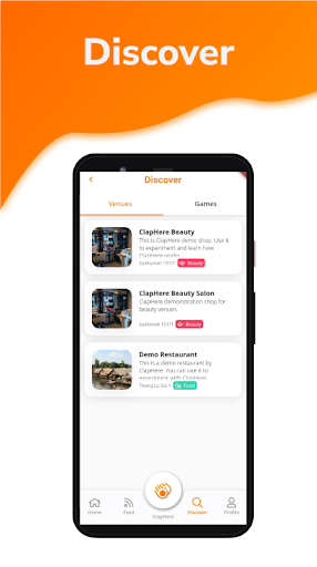 Android application ClapHere screenshort