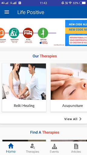 Android application Life Positive screenshort