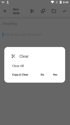 Android application Lifting notes screenshort