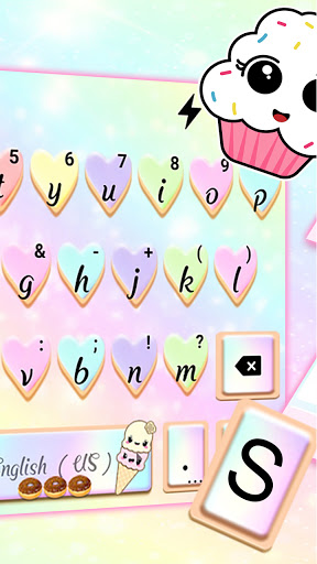 Pastel Sweet Cookie Keyboard B Screen 3