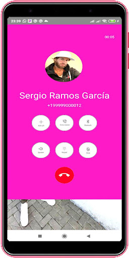 Sergio Ramos Fake Video Call Screenshot 4 - AppWisp.com