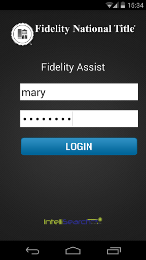 Android application Fidelity Assist screenshort