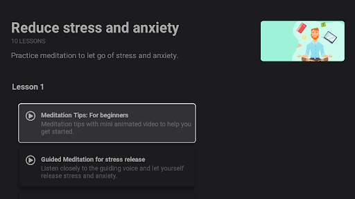 Screenshot of Mindfulness Coach: Relax, Calm