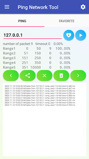 Android application Ping Network Tool screenshort
