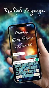 Galaxy Drop Heart Keyboard