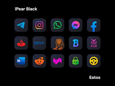 iPear Black Icon Pack MOD APK 1.3.7 (Patch Unlocked) 3