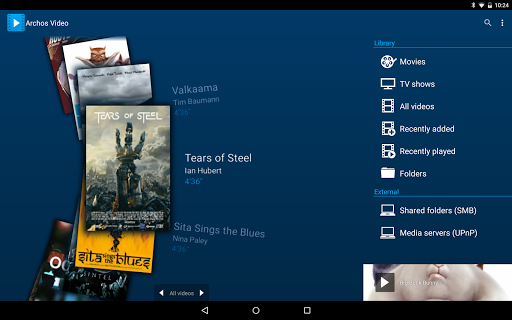 Android application Archos Video (TI) screenshort