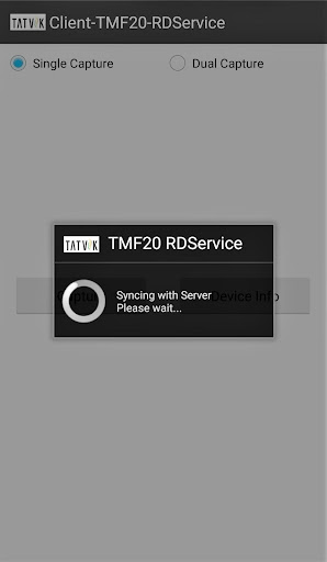 Android application Tatvik TMF20 RDService screenshort